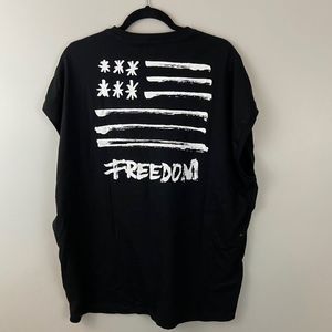 ASOS Freedom Flag sleeveless t shirt